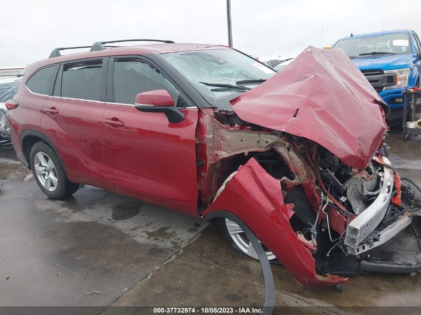 2022 Toyota Highlander Le VIN: 5TDZZRAH9NS096737 Lot: 37732974