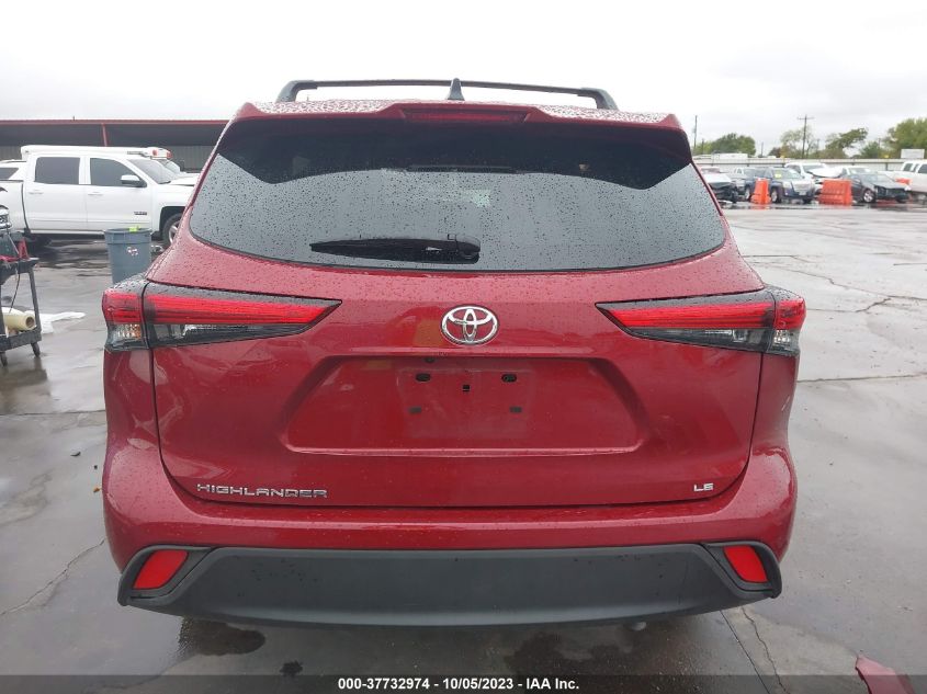 2022 Toyota Highlander Le VIN: 5TDZZRAH9NS096737 Lot: 37732974