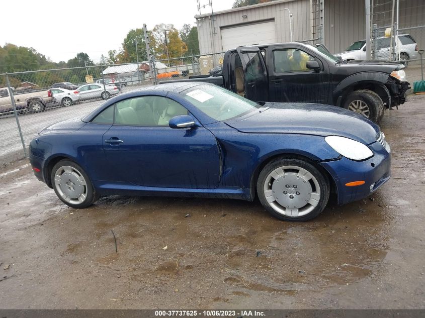 2002 Lexus Sc 430 VIN: JTHFN48Y920019368 Lot: 37737625