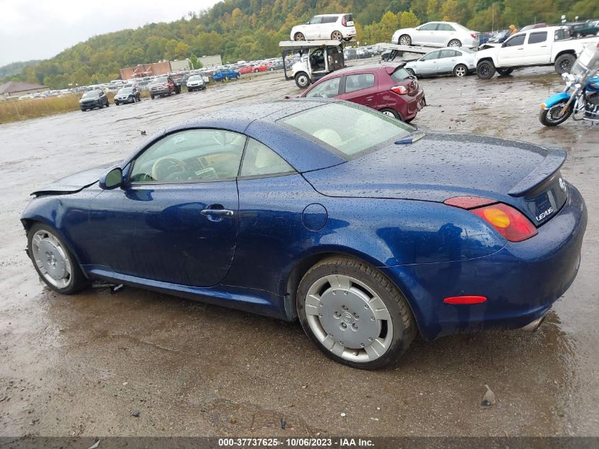 2002 Lexus Sc 430 VIN: JTHFN48Y920019368 Lot: 37737625