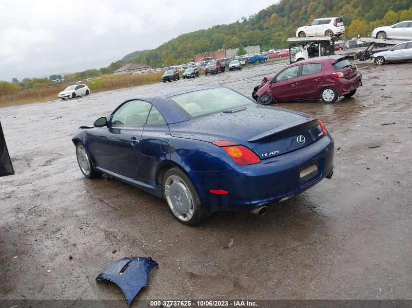 2002 Lexus Sc 430 VIN: JTHFN48Y920019368 Lot: 37737625