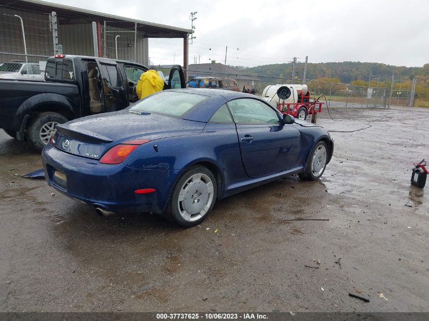 2002 Lexus Sc 430 VIN: JTHFN48Y920019368 Lot: 37737625