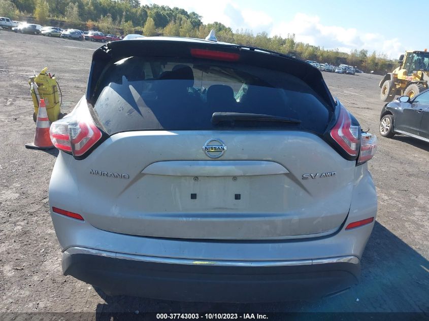 2018 Nissan Murano Sv VIN: 5N1AZ2MH2JN120016 Lot: 37743003