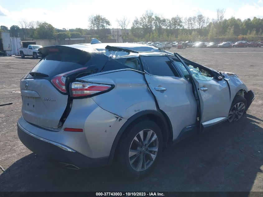 2018 Nissan Murano Sv VIN: 5N1AZ2MH2JN120016 Lot: 37743003