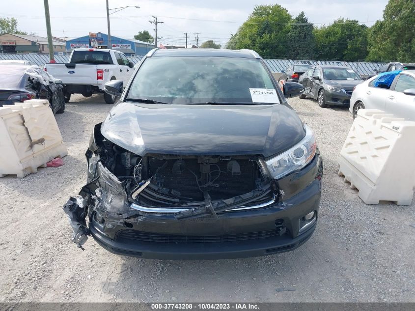 2015 Toyota Highlander Limited V6 VIN: 5TDDKRFHXFS085769 Lot: 37743208