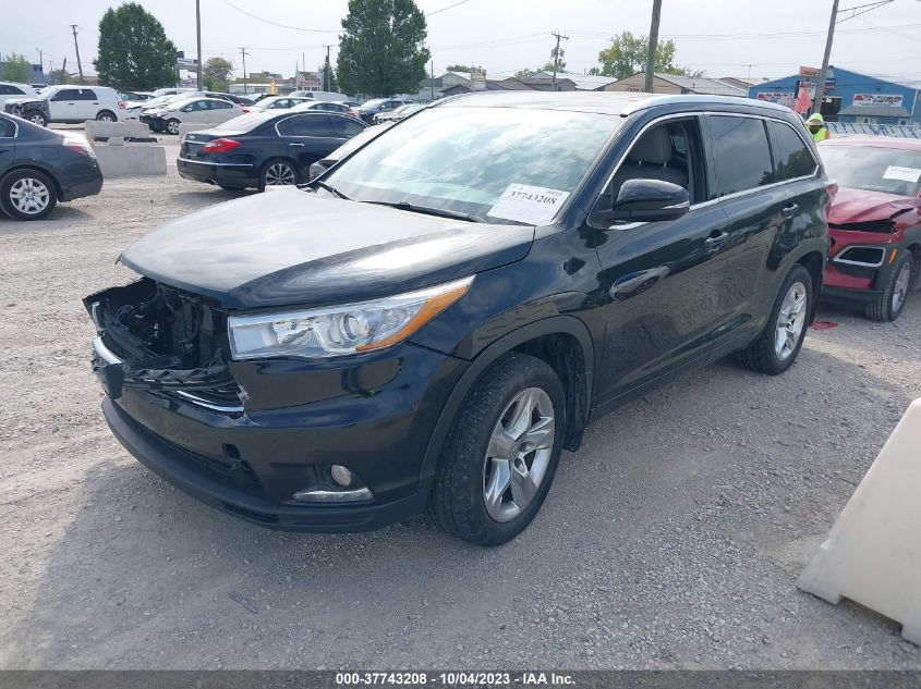 5TDDKRFHXFS085769 2015 Toyota Highlander Limited V6