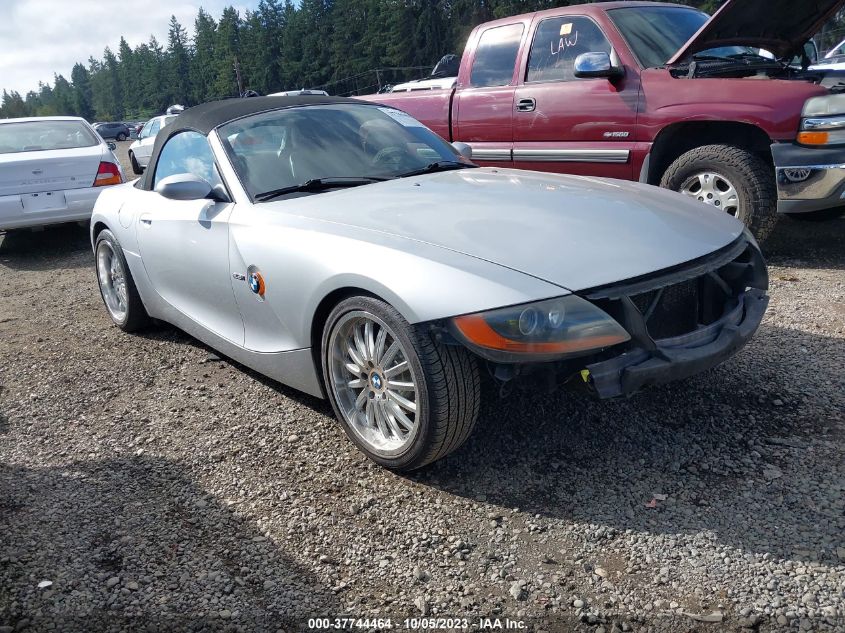 2003 BMW Z4 2.5I VIN: 4USBT334X3LR63842 Lot: 37744464