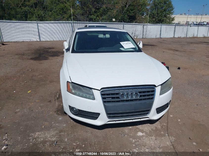 2012 Audi A5 2.0T Premium VIN: WAULFAFR5CA044627 Lot: 37749244