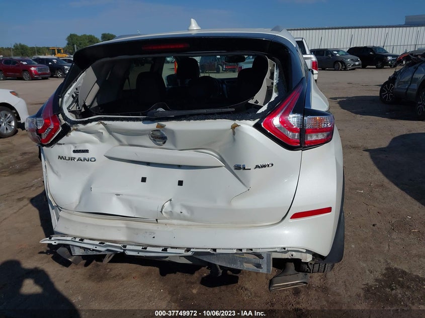 2016 Nissan Murano Sl VIN: 5N1AZ2MH1GN143182 Lot: 37749972