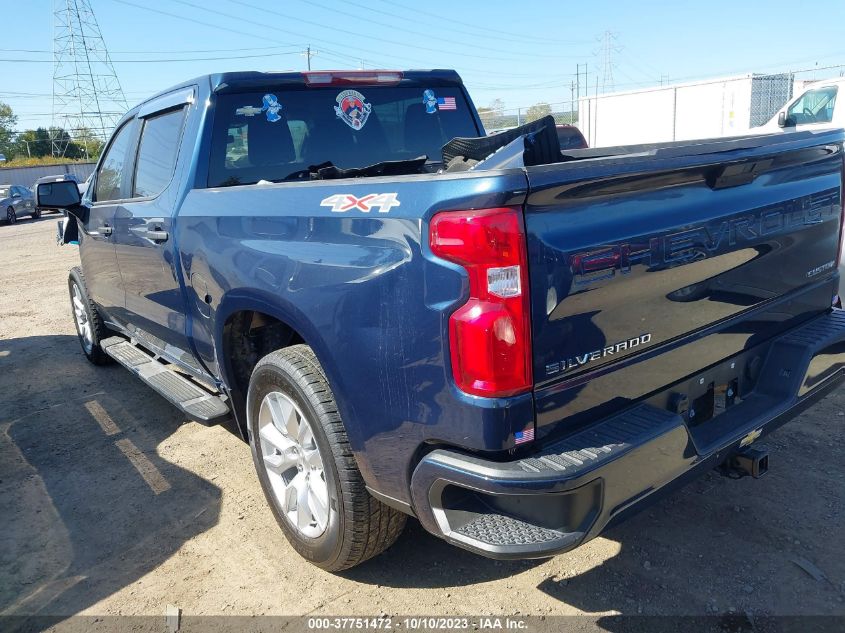 2022 Chevrolet Silverado 1500 Ltd 4Wd Short Bed Custom VIN: 1GCPYBEK0NZ118050 Lot: 37751472