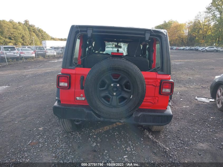 2020 Jeep Wrangler Sport 4X4 VIN: 1C4GJXAG7LW266603 Lot: 37751780