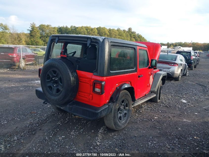 2020 Jeep Wrangler Sport 4X4 VIN: 1C4GJXAG7LW266603 Lot: 37751780