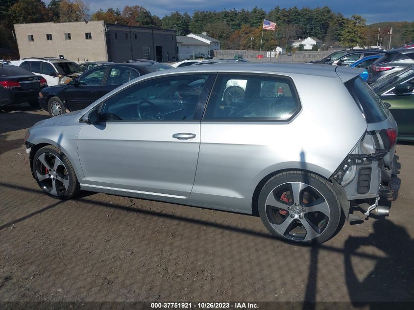 2015 Volkswagen Golf Gti 2.0T S 2-Door VIN: 3VWYT7AU7FM029194 Lot: 37751921