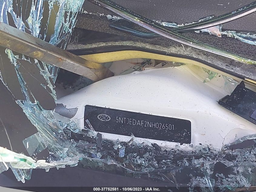 2022 Hyundai Santa Cruz Limited VIN: 5NTJEDAF2NH026501 Lot: 37752581