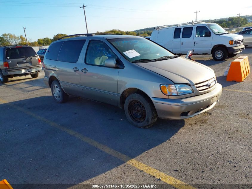 2002 Toyota Sienna Le/Xle VIN: 4T3ZF13C62U494736 Lot: 37753146