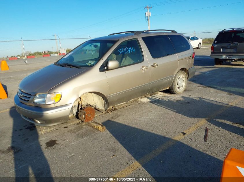 2002 Toyota Sienna Le/Xle VIN: 4T3ZF13C62U494736 Lot: 37753146