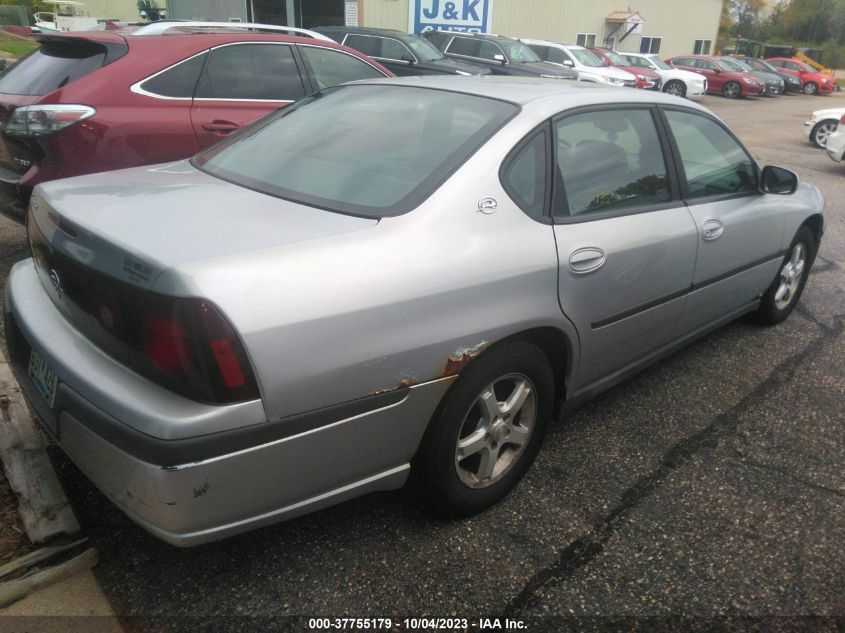 2001 Chevrolet Impala VIN: 2G1WF55E319104248 Lot: 37755179