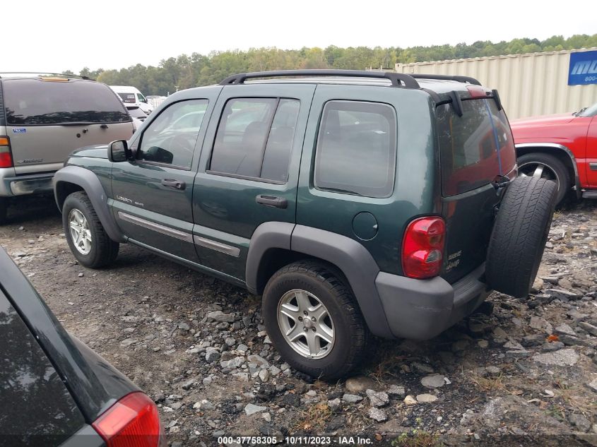 2003 Jeep Liberty Sport VIN: 1J4GK48KX3W597238 Lot: 40408374