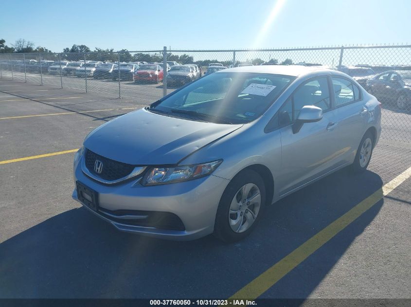 2013 Honda Civic Sdn Lx VIN: 2HGFB2F55DH593747 Lot: 37760050