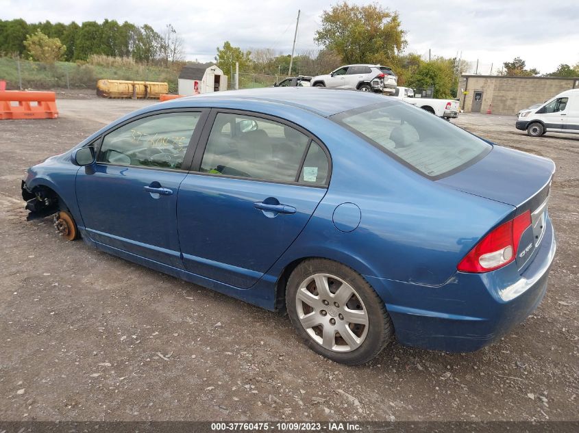 2009 Honda Civic Lx VIN: 2HGFA165X9H520393 Lot: 37760475