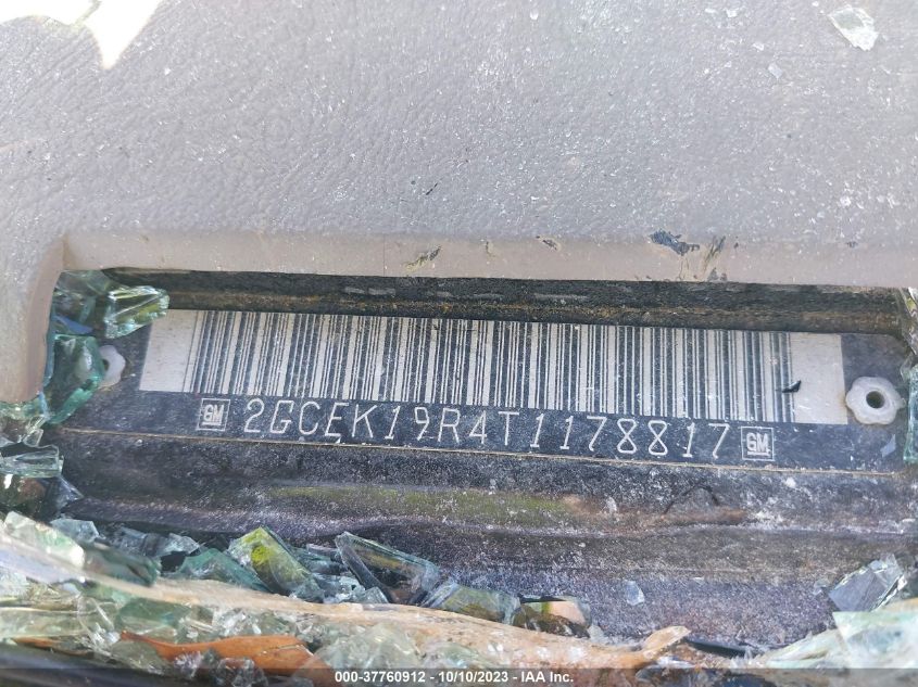 1996 Chevrolet Gmt-400 K1500 VIN: 2GCEK19R4T1178817 Lot: 37760912
