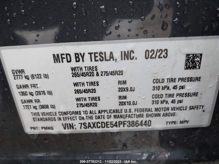Tesla Model X 2023 -auction- 8