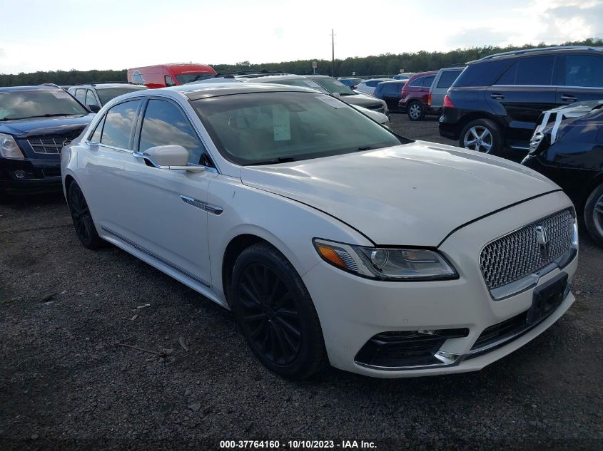 2017 Lincoln Continental Select VIN: 1LN6L9TK7H5627744 Lot: 37764160