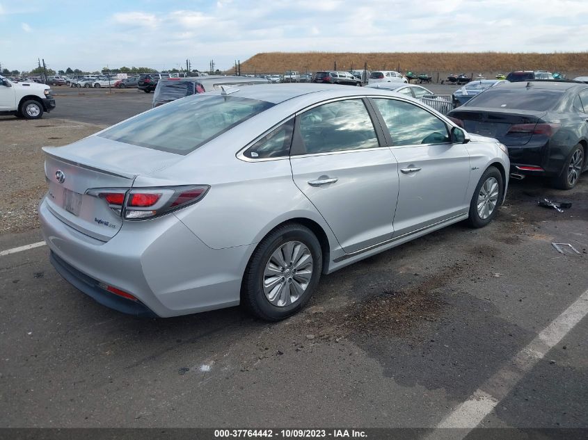 2016 Hyundai Sonata Hybrid Se VIN: KMHE24L13GA011456 Lot: 37764442