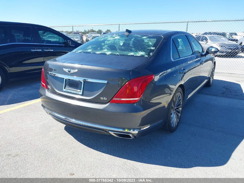 2018 Genesis G90 5.0 Ultimate VIN: KMHG54JH1JU043036 Lot: 37765342