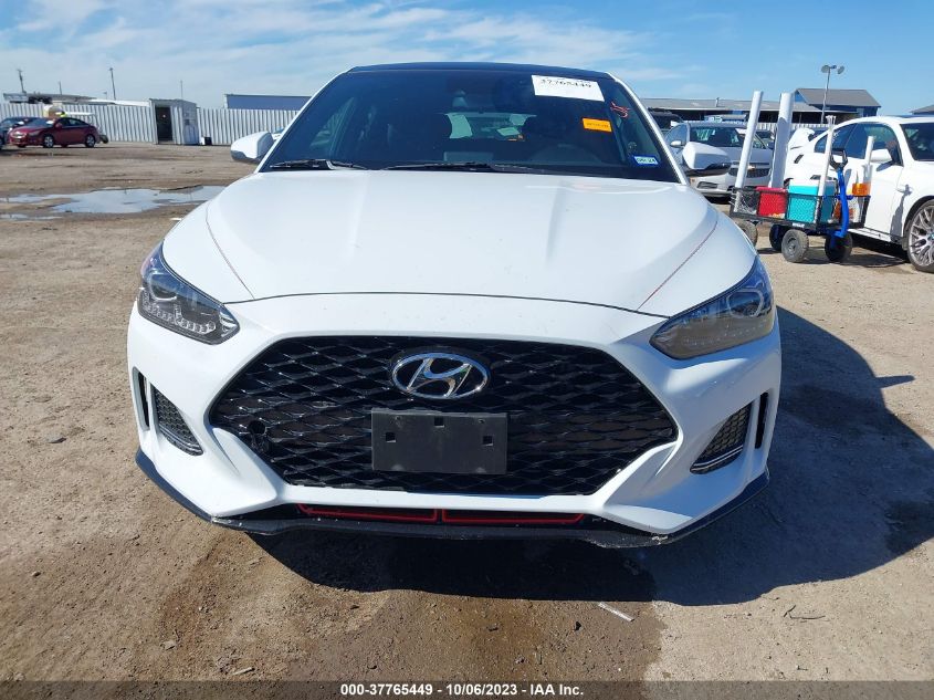 2020 Hyundai Veloster Turbo VIN: KMHTH6AB1LU024860 Lot: 37765449