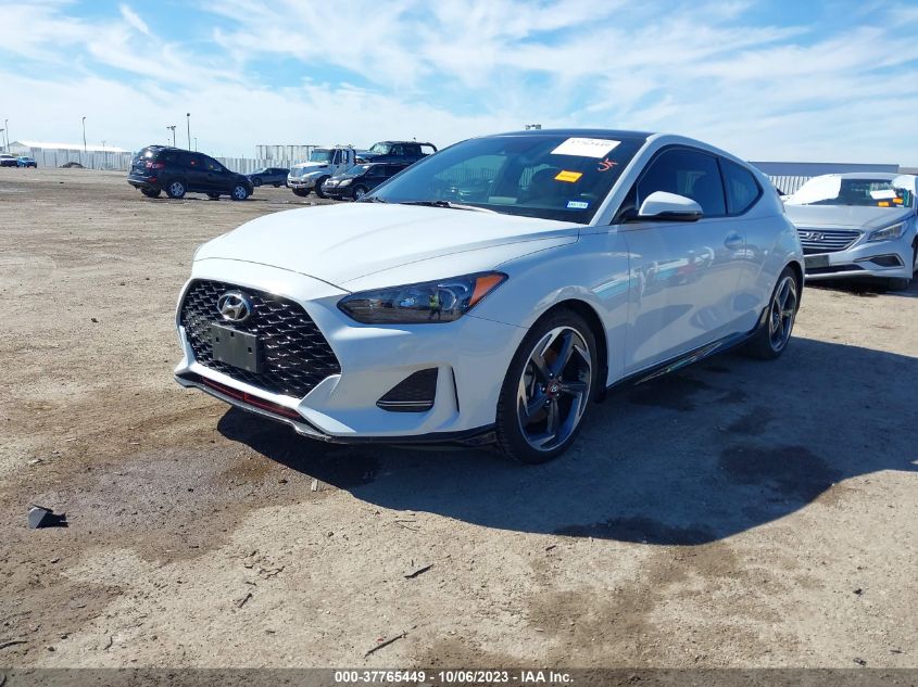 2020 Hyundai Veloster Turbo VIN: KMHTH6AB1LU024860 Lot: 37765449