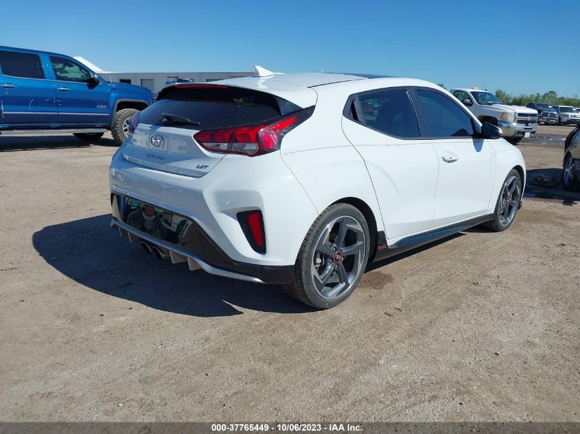 2020 Hyundai Veloster Turbo VIN: KMHTH6AB1LU024860 Lot: 37765449