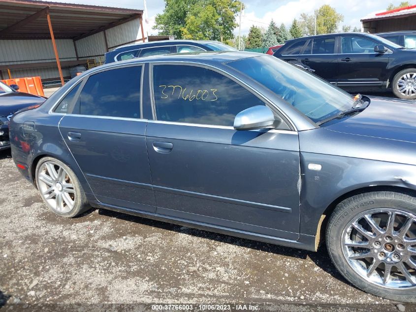 2007 Audi S4 VIN: WAUGL98E57A008607 Lot: 37766003