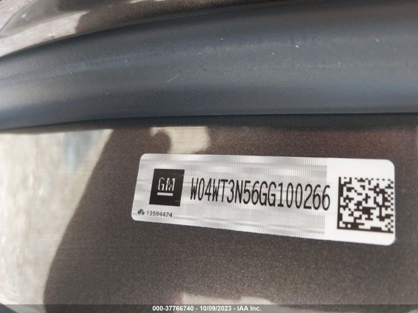 2016 Buick Cascada Premium VIN: W04WT3N56GG100266 Lot: 37766740