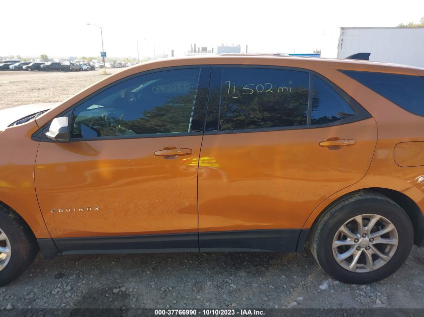 2018 Chevrolet Equinox Ls VIN: 2GNAXHEV7J6135446 Lot: 37766990