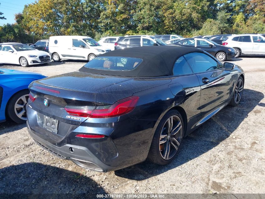 2019 BMW 8 Series M850I xDrive VIN: WBAFY4C54KBX29379 Lot: 37767897