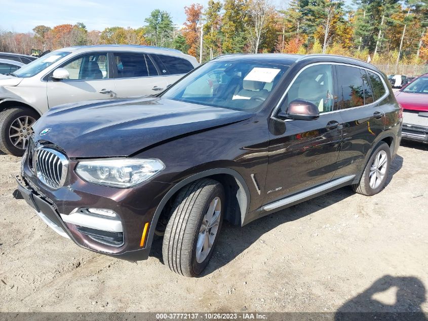 2018 BMW X3 xDrive30I VIN: 5UXTR9C55JLC75394 Lot: 37772137