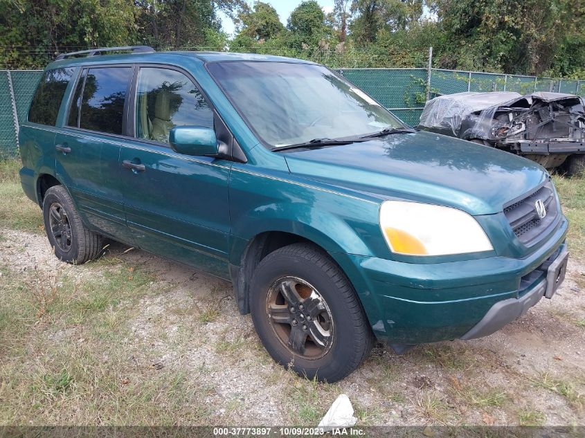 2003 Honda Pilot Ex VIN: 2HKYF18563H567795 Lot: 38092939