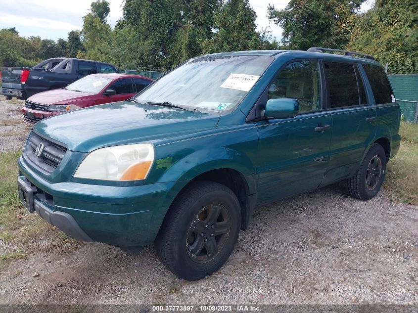 2003 Honda Pilot Ex VIN: 2HKYF18563H567795 Lot: 38092939