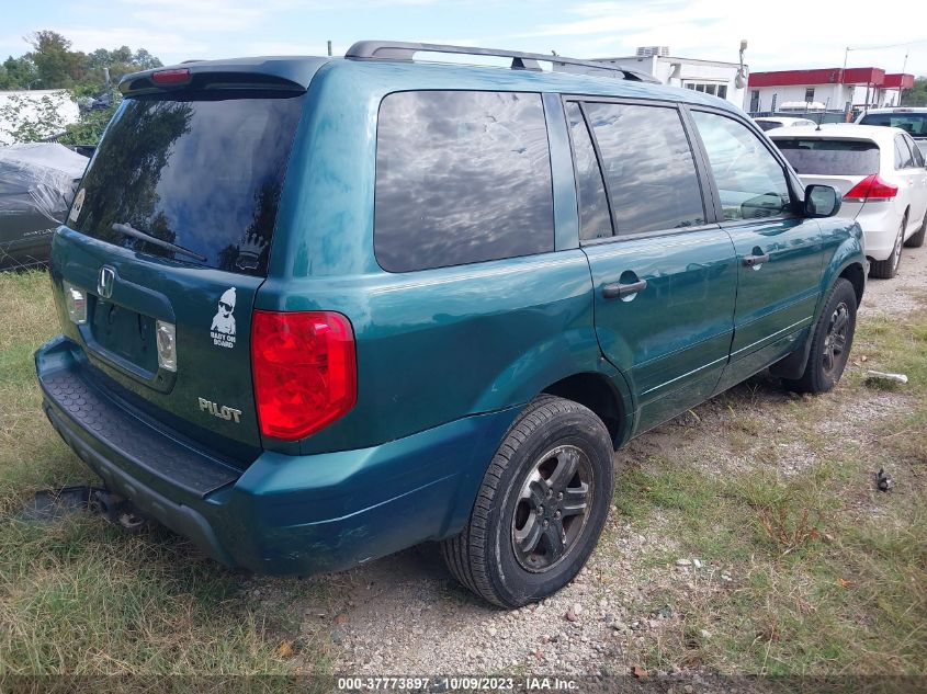 2003 Honda Pilot Ex VIN: 2HKYF18563H567795 Lot: 38092939