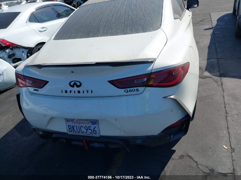 2019 Infiniti Q60 3.0T Red Sport 400 VIN: JN1FV7EL2KM440257 Lot: 37774156