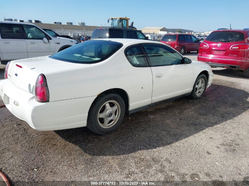 2005 Chevrolet Monte Carlo Ls VIN: 2G1WW12E059278569 Lot: 37774752