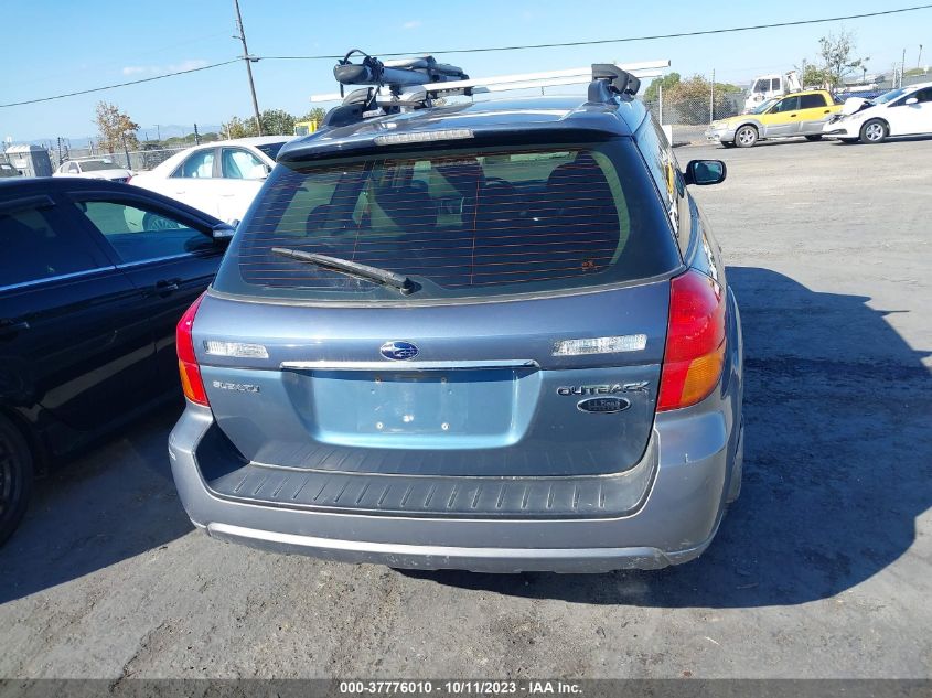 2005 Subaru Outback 3.0R L.l. Bean Edition VIN: 4S4BP86C954377328 Lot: 37776010