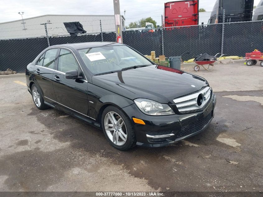 2012 Mercedes-Benz C 250 Sport/Luxury VIN: WDDGF4HB1CR232025 Lot: 37777080