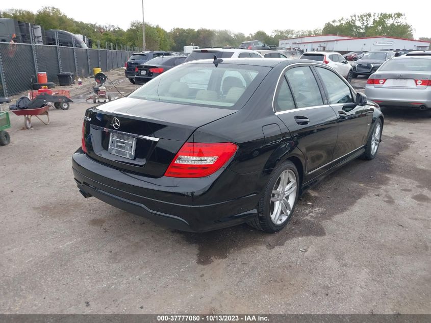 2012 Mercedes-Benz C 250 Sport/Luxury VIN: WDDGF4HB1CR232025 Lot: 37777080