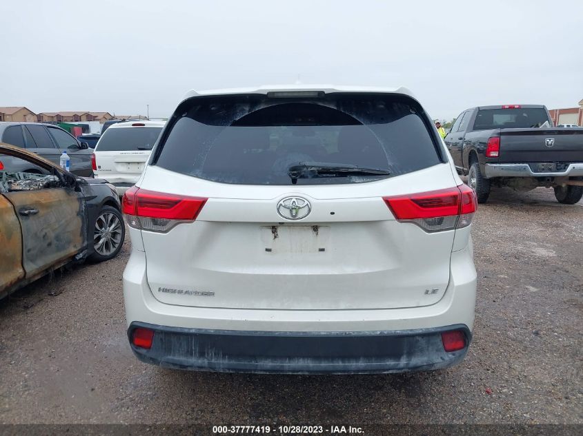 2017 Toyota Highlander Le VIN: 5TDZZRFH8HS230425 Lot: 37777419