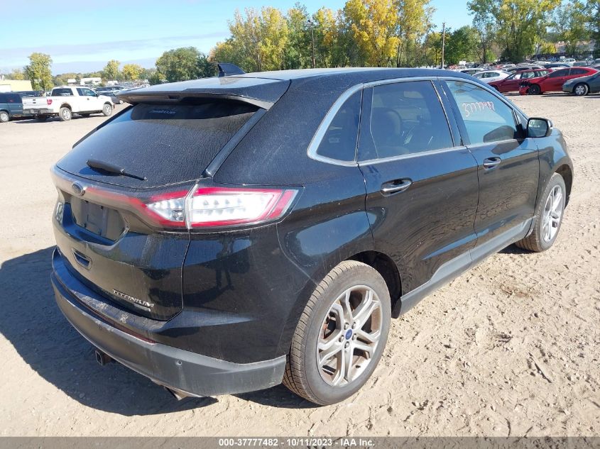 2017 Ford Edge Titanium VIN: 2FMPK3K91HBB12317 Lot: 37777482