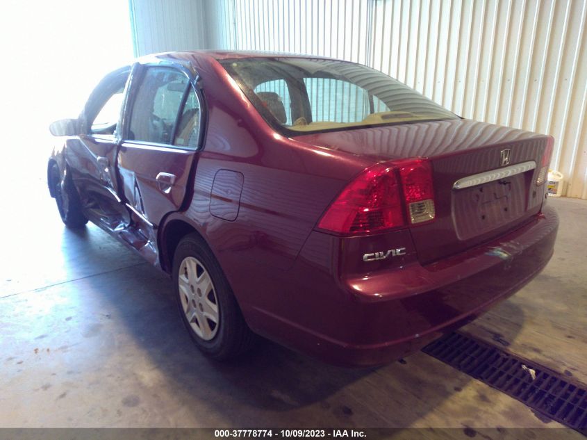 2003 Honda Civic Lx VIN: 1HGES16583L022969 Lot: 37778774