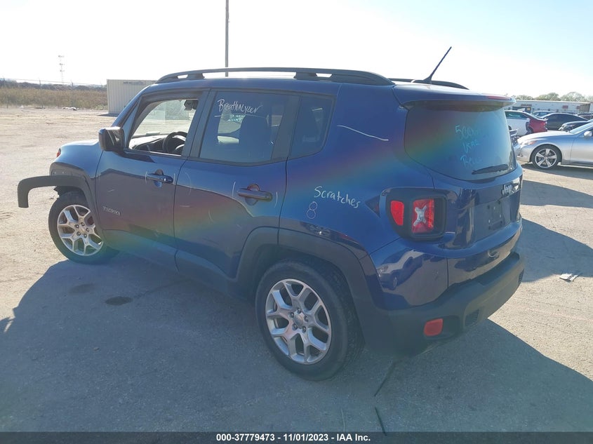 2016 JEEP RENEGADE LATITUDE VIN: ZACCJABTXGPE18061