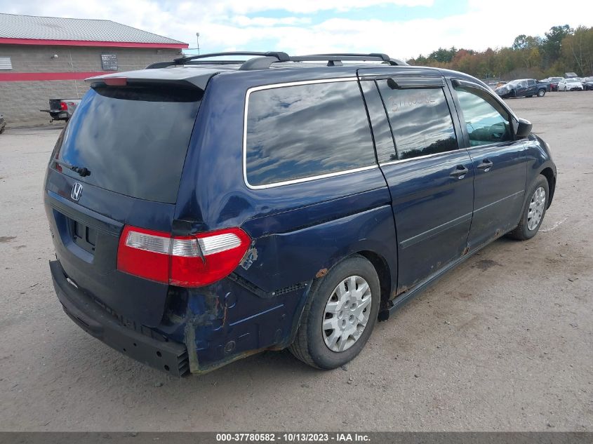 2007 Honda Odyssey Lx VIN: 5FNRL38287B134062 Lot: 37780582